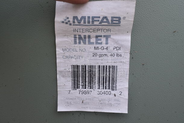 Mifab MI-G-4 Metal Commercial Grease Trap. - Image 5 of 6