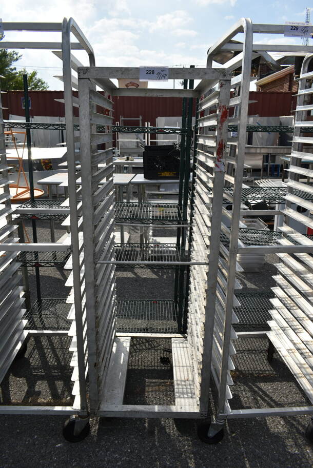 Metal Commercial Pan Transport Rack on Commercial Casters. - Image 1 of 2