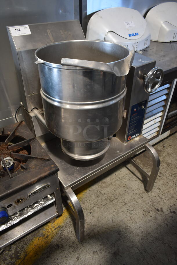 Groen Stainless Steel Commercial Natural Gas Powered Floor Style Manual Tilting Steam Kettle. - Image 2 of 10