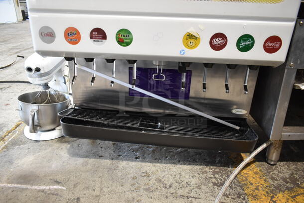 Cornelius ED250 Stainless Steel Commercial Countertop 8 Flavor Carbonated Beverage Machine. 115 Volts, 1 Phase.  - Image 4 of 9