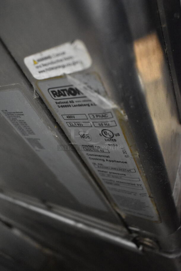 2 2013 Rational Stainless Steel Commercial Combitherm Self Cooking Center Convection Ovens on Commercial Casters. Top Model: SCC WE 62. Bottom Model: SCC WE 102. 480 Volts, 3 Phase. 2 Times Your Bid! - Image 10 of 11