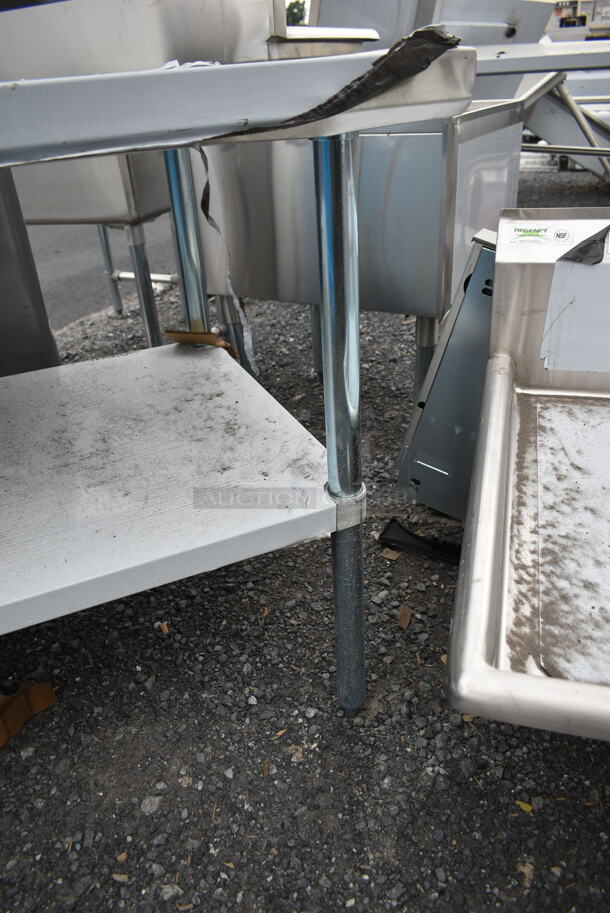 BRAND NEW SCRATCH AND DENT! Stainless Steel Commercial Table w/ Under Shelf. - Image 4 of 4