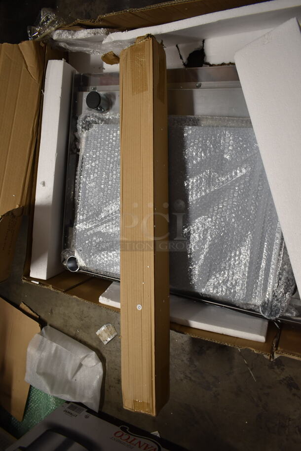 BRAND NEW IN BOX! Stainless Steel Table w/ Under Shelf. - Image 3 of 7