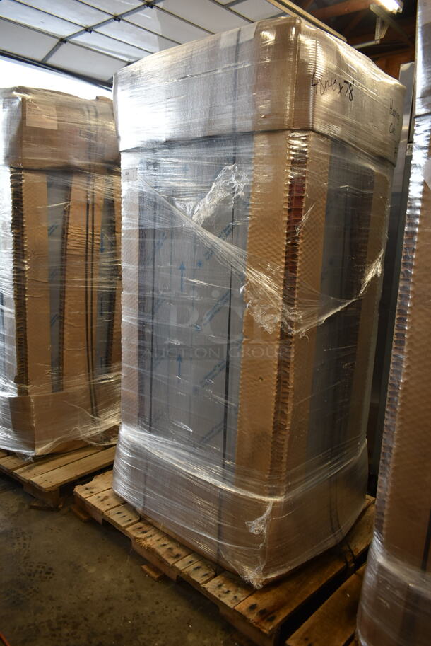 BRAND NEW! CresCor RO151RUA3502083 Quiktherm 350 Stainless Steel Commercial 2 Half Size Door Cook and Hold Cabinet on Commercial Casters. 208 Volts, 3 Phase.  Stock Pictures Used. - Image 5 of 5
