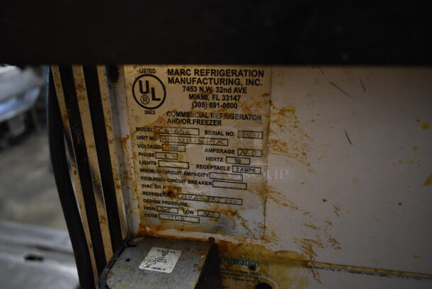 Marc CG-651C Metal Commercial Floor Style Deli Display Case Merchandiser w/ Top Display. 120 Volts, 1 Phase. Tested and Powers On But Does Not Get Cold - Image 5 of 6