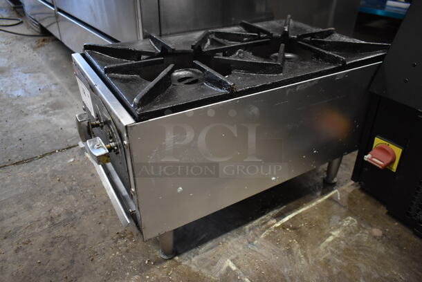 Cecilware Stainless Steel Commercial Countertop Propane Gas Powered 2 Burner Range. - Image 5 of 6