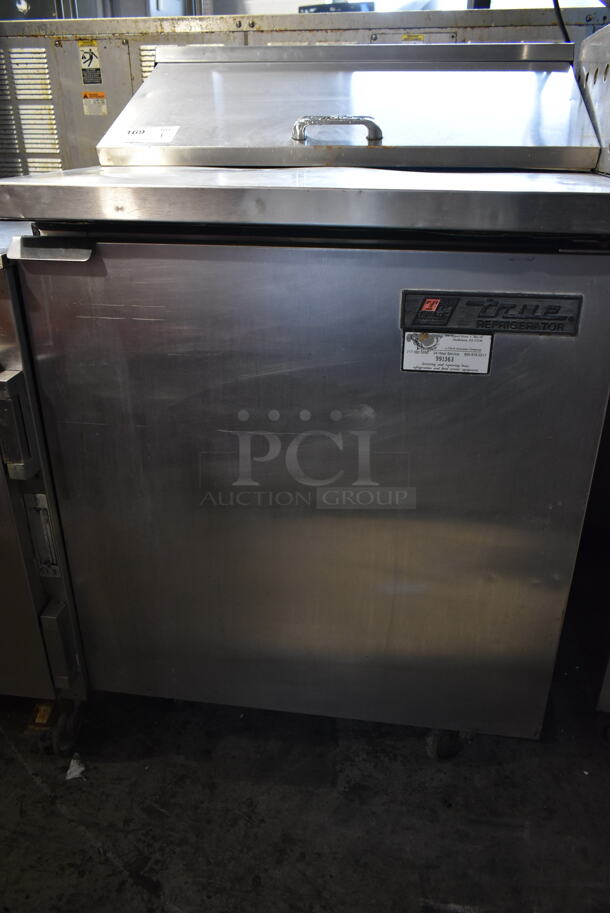 True Stainless Steel Commercial Sandwich Salad Prep Table Bain Marie Mega Top on Commercial Casters. 115 Volts, 1 Phase. Tested and Powers On But Does Not Get Cold - Image 4 of 7