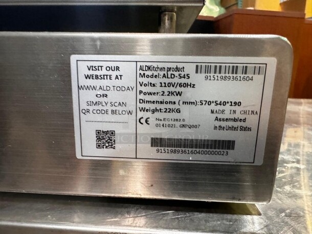 ALD Professional 545 Mini Pancakes Electric Machine Like new! - Image 2 of 5