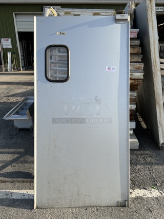 Eliason Metal Swinging Kitchen Door. 39x5x80