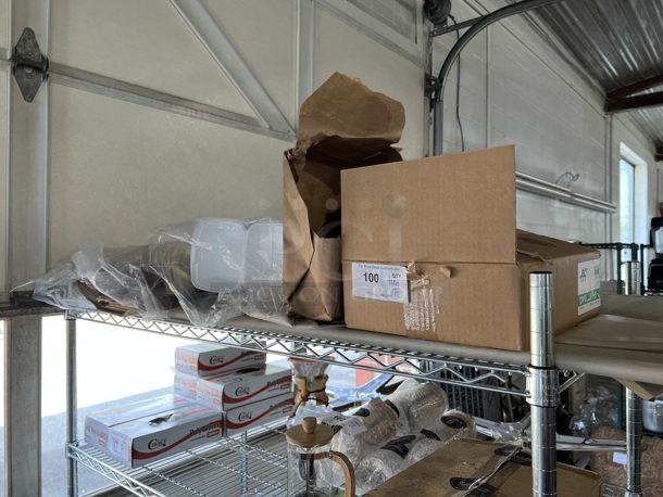 ALL ONE MONEY! Lot of To Go Containers, Green Plastic Bags and Brown Paper Bags! - Image 1 of 4