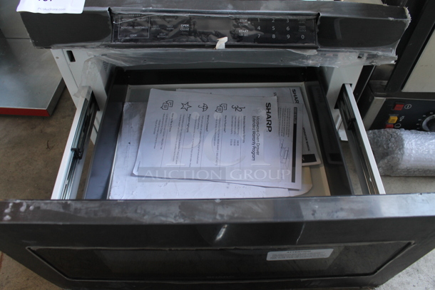 Sharp Metal Drawer Microwave Oven. - Image 6 of 6