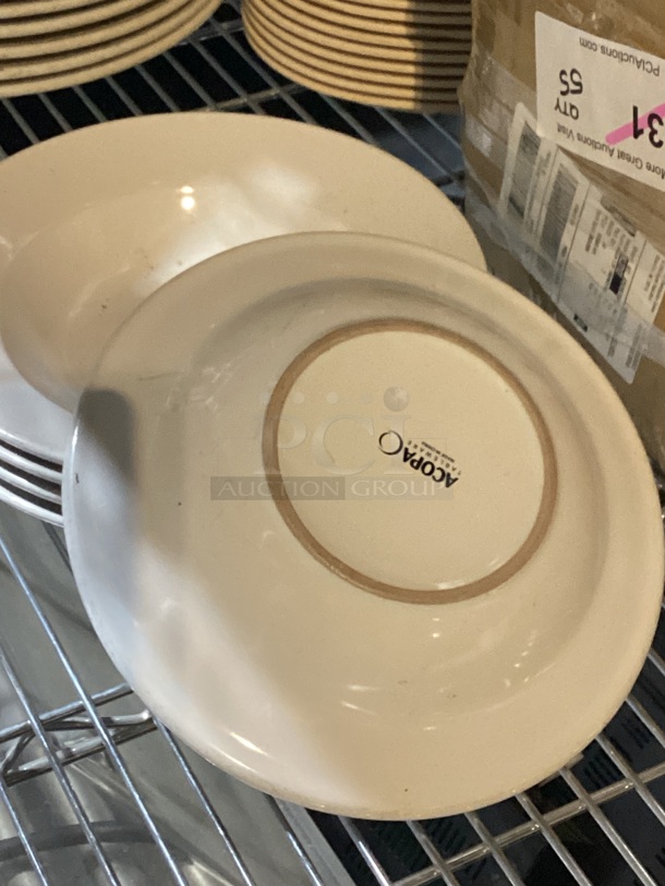 9” Salad/Soup Ceramic Stoneware plates 
Your Bid x 5  - Image 2 of 2