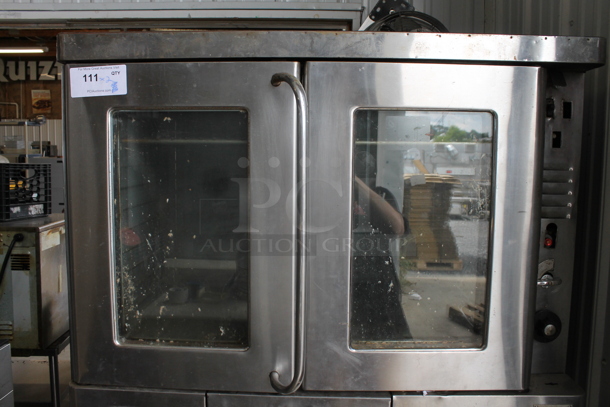 2 Blodgett FA100 Stainless Steel Commercial Natural Gas Powered Full Size Convection Ovens w/ View 
Through Doors and Metal Oven Racks. 42,500 BTU. 2 Times Your Bid! - Image 2 of 8