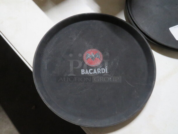 14 Inch Black Bacardi Waitress Tray. 2XBID - Image 1 of 1