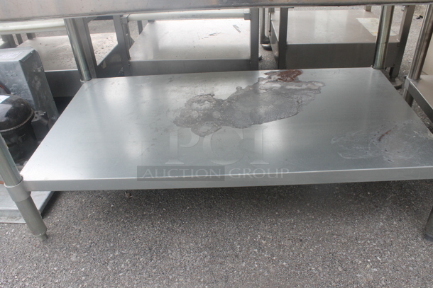 Stainless Steel Commercial Equipment Stand w/ Metal Under Shelf. - Image 3 of 5