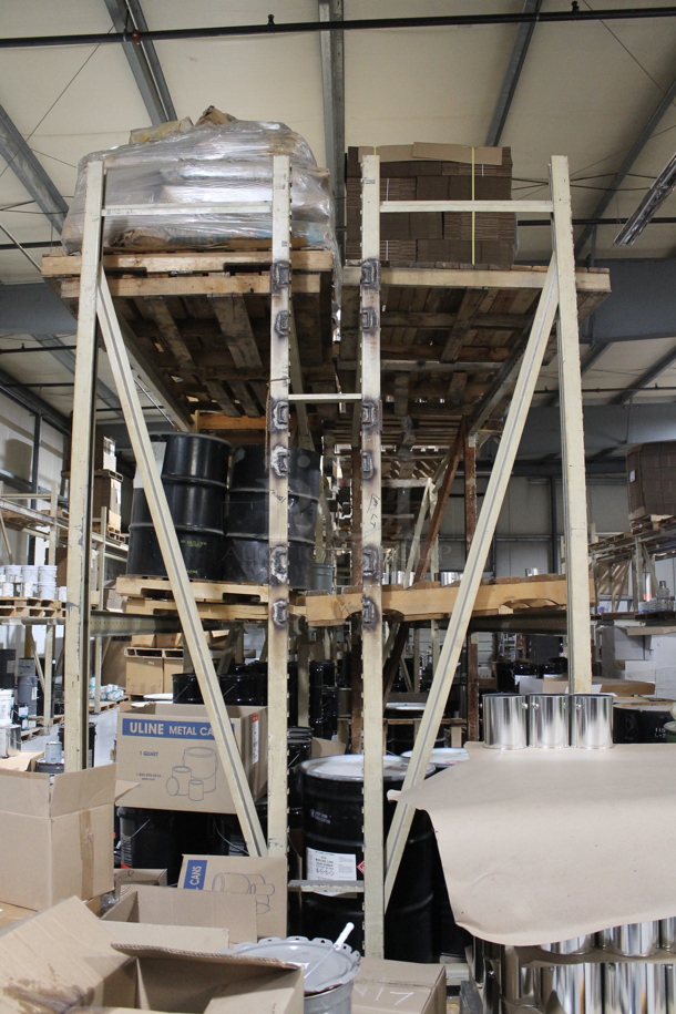 ALL ONE MONEY! Lot of Tan Metal Pallet Racking. Does Not Include Contents. BUYER MUST REMOVE. - Image 2 of 3