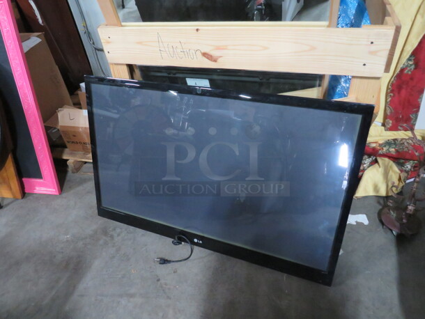 One 50 Inch LG Flatscreen TV.