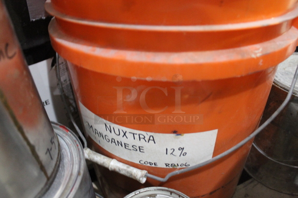 ALL ONE MONEY! PALLET LOT of Buckets; Moisture Cure Primer Clear Blue, Light Organic Yellow, Behr Concrete Bonding Primer. BUYER MUST REMOVE. - Image 5 of 8