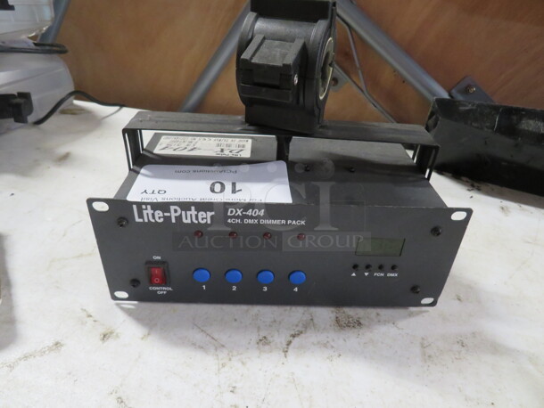 One Lite Puter 4 Channel Dimmer Pack. #DX-404 - Image 1 of 1