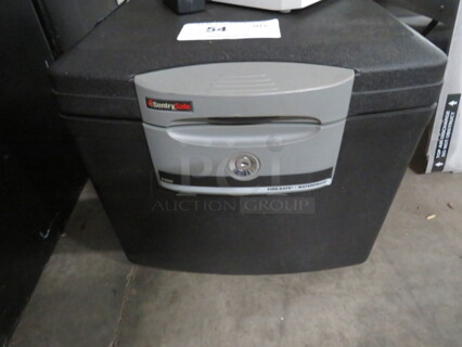 One Sentry Safe.