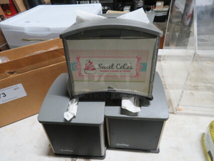Tabletop Napkin Dispenser. 3XBID