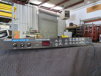One Alesis Midiverb III 16 Bit Simultaneous Multi Effects Processor.