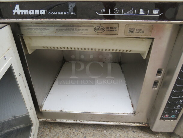One Amana Microwave. 20X24X18 - Image 3 of 3