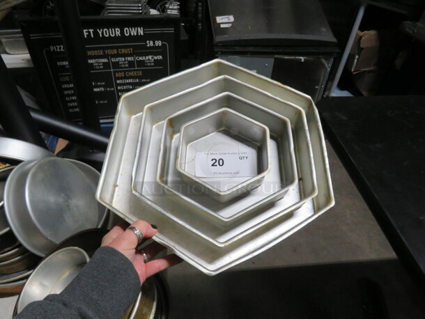 One Mega Lot Of Assorted Size  Cake Pans. - Image 1 of 1