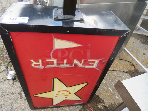 One Electric Sign. 24X10X50 - Image 2 of 2