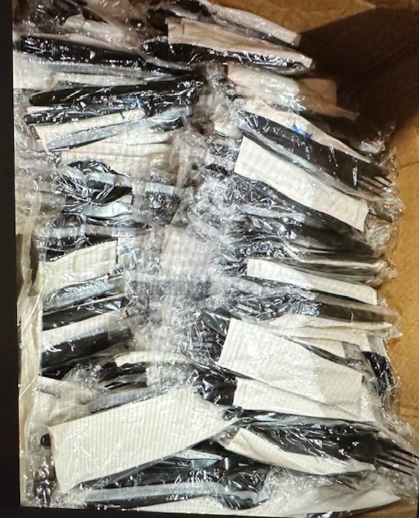 One Lot Of Individually Wrapped Cutlery.