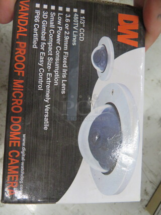 One Digital Watchdog Vandal Proof Micro Dome Camera. 
