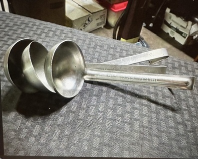 2oz Stainless Steel Ladle. 3XBID