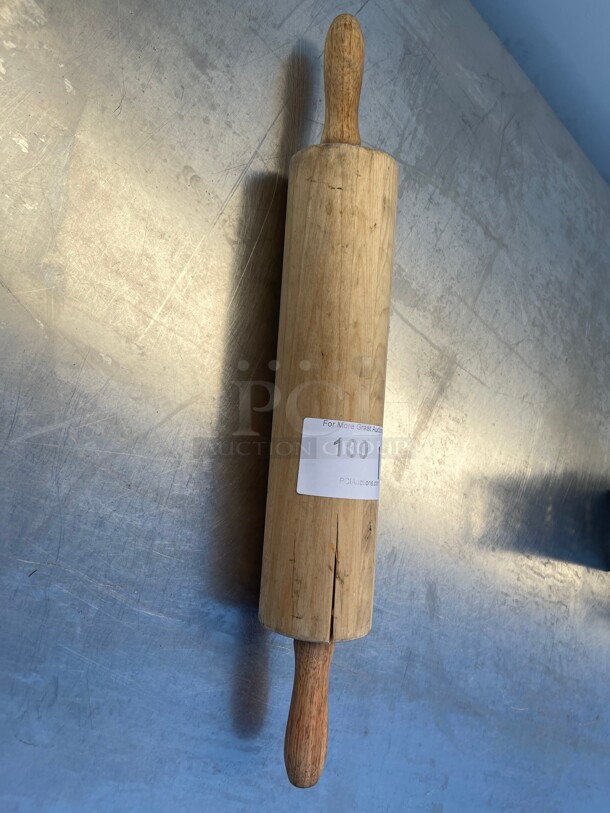 American Metalcraft WRPC5718 21 inch Rolling Pin w/ 4 inch Barrel, Wood - Image 2 of 5