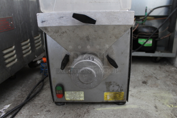 Olde Tyme PN2 Stainless Steel Commercial Countertop Single Hopper Peanut Butter Mill Nut Grinder. 115 Volts, 1 Phase. Cannot Test Due To Plug Style
 - Image 3 of 6