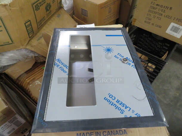 One NEW Bobrick Stainless Steel Toilet Seat Cover Dispenser. #B-301.  - Image 1 of 2