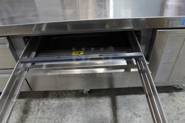 BRAND NEW! LATE MODEL! 2021 Delfield F2692CP Stainless Steel Commercial 4 Drawer Chef Base on Commercial Casters. 115 Volts, 1 Phase. Tested and Working! - Image 8 of 10