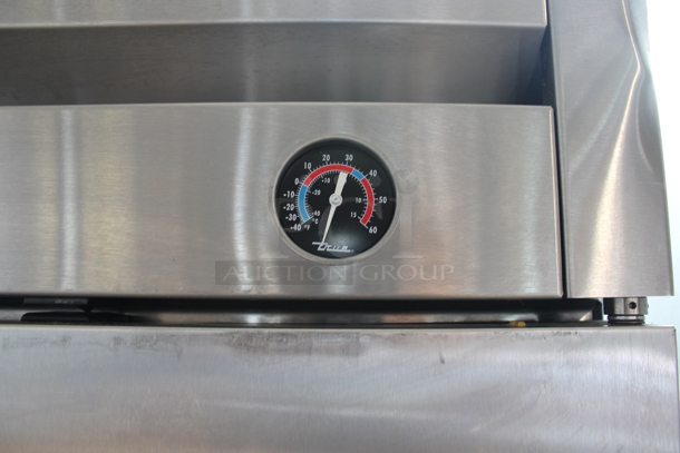 2013 True T-49F ENERGY STAR Stainless Steel Commercial Two Door Reach In Freezer w/ Poly Coated Racks on Commercial Casters. 115 Volts, 1 Phase. Tested and Working! - Image 3 of 9