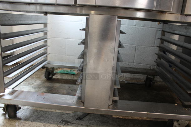 Baxter OV300G Stainless Steel Commercial Floor Style Natural Gas Powered Mini Rotating Rack Oven on Commercial Casters. 95,000 BTU. - Image 5 of 12