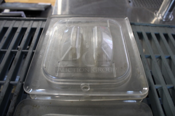 ALL ONE MONEY! Lot of 12 Clear Poly 1/6 Size Drop In Bin Lids! - Image 3 of 3