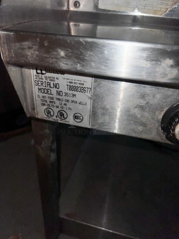 Randell Model 3513M Stainless Steel Commercial Electric Powered 3 Bay Steam Tabe. 48x30x30. Tested and Working! - Image 3 of 3