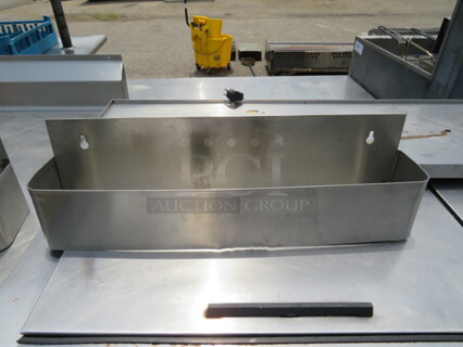 One Stainless Steel Bottle Rail. 22X4X6