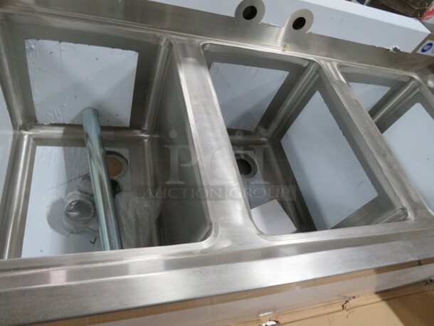 One NEW Gridman 3 Compartment Stainless Steel Bar Sink. Model# GR12-3BAR. 38X19X16 - Image 2 of 3