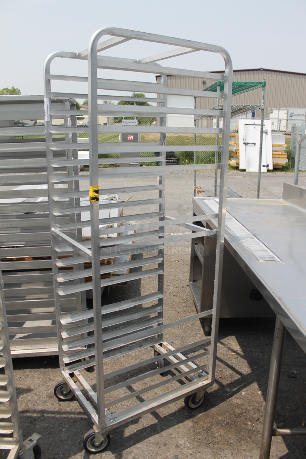Commercial Aluminum Mobile Sheet Pan Rack On Commercial Casters.  - Image 2 of 3