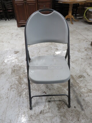 White Poly Folding Chair. 5XBID