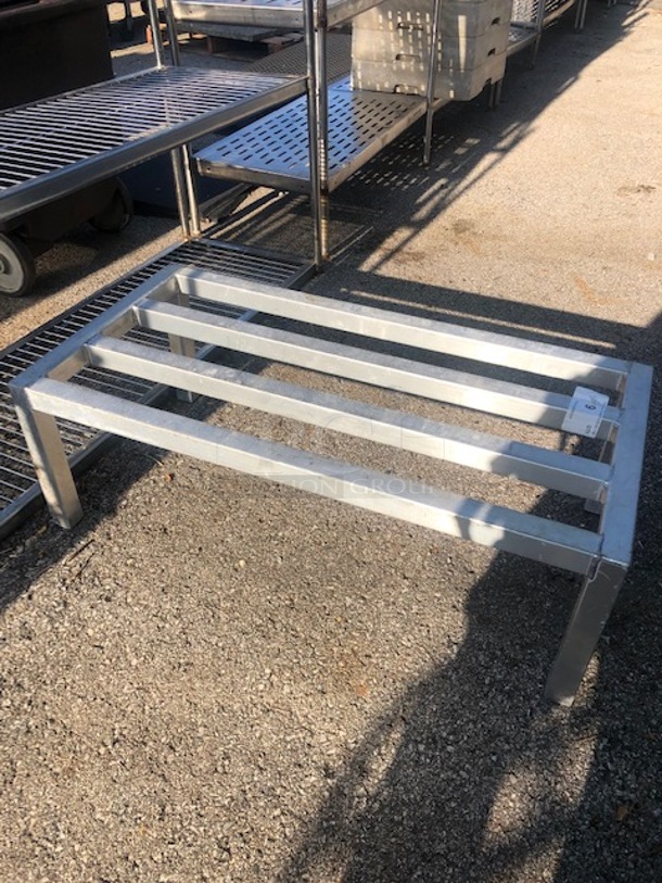 One Aluminum Dunnage Rack. 36X18X12