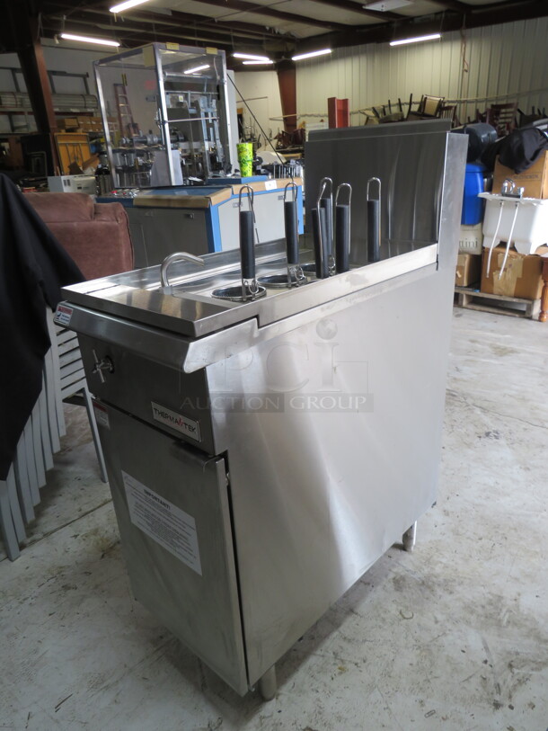 One NEW Stainless Steel Thermotek Natural Gas Pasta Cooker. Model# TT-PC150-N. 16X34X47.5. - Image 5 of 5