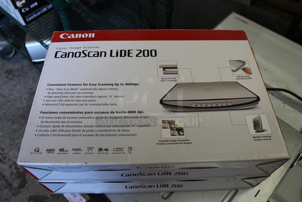 2 BRAND NEW IN BOX! Canon CanoScan LIDE 200 Color Image Scanner. 2 Times Your Bid! - Image 1 of 5
