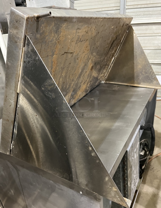 Stainless Wall Shelving with 2 Brackets - Image 2 of 2