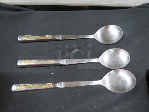 Stainless Steel Spoon. 3XBID.