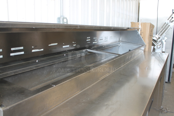 2017 Delfield 18699PTBMP Stainless Steel Commercial Sandwich Salad Prep Table Bain Marie Mega Top on Commercial Casters. 115 Volts, 1 Phase. Tested and Working! - Image 2 of 9
